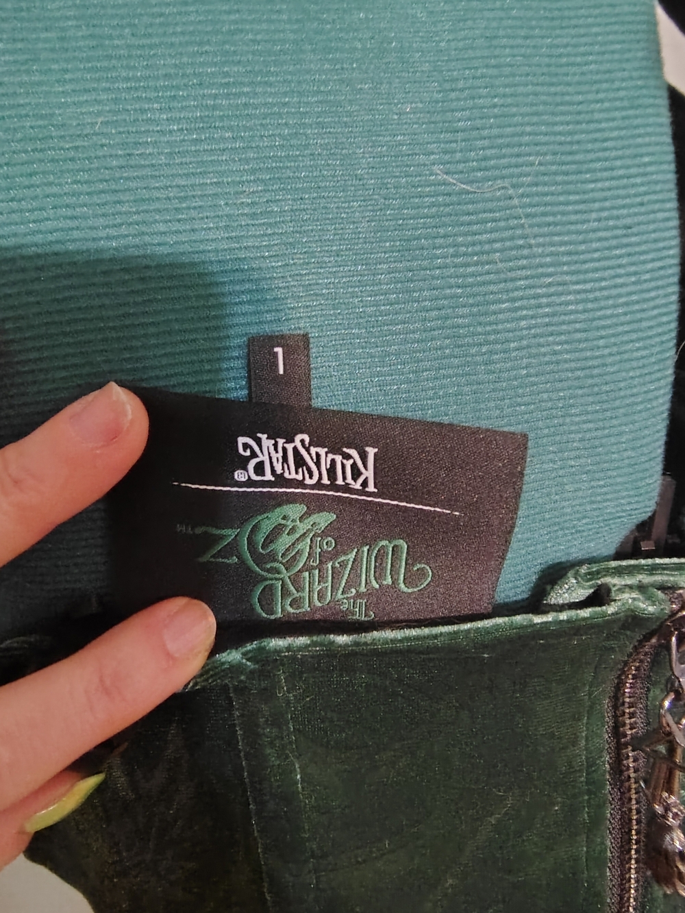 Killstar Emerald Envy Green Velvet Corset Top - Picture 5 of 6